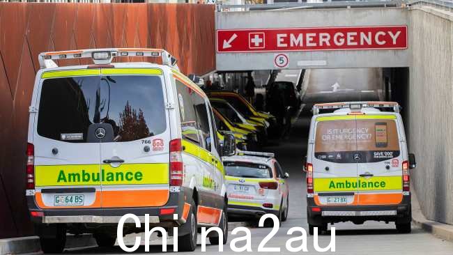 塔斯马尼亚救护车数量在过去几年中明显恶化过去的一年。图片：Chris Kidd