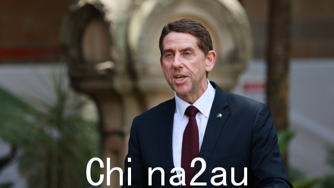 周一,昆士兰州财长卡梅伦·迪克表示,如果必和必拓未能履行其“矿业开发义务”,Palaszczuk 政府“将毫不犹豫”采取行动。图片:NewsWire / Sarah Marshall