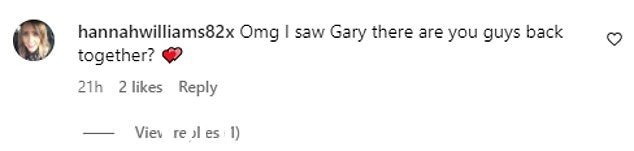 在一起?不过,也有粉丝在评论区声称在会场也看到了Gary,询问两人是否复合了