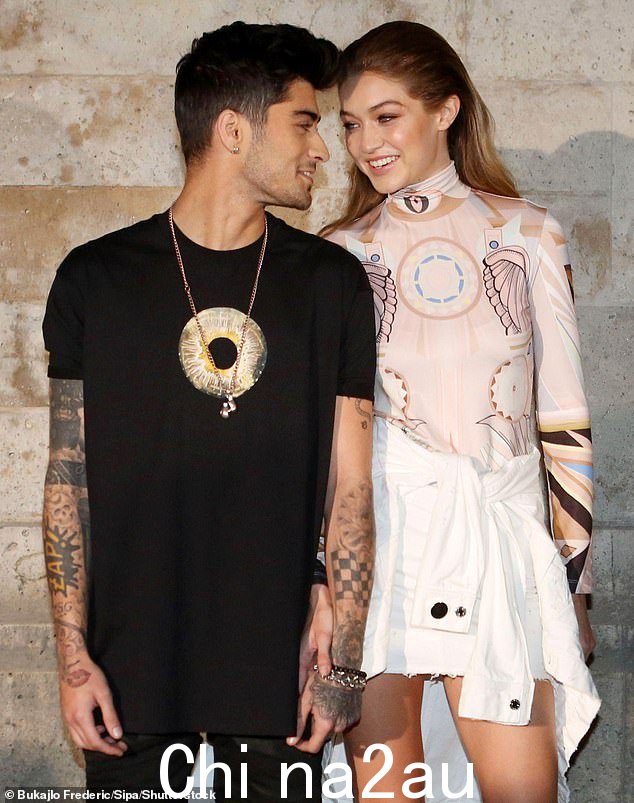 前男友:Trisha 说:“家里有一位超级名模感觉有点奇怪,但她非常脚踏实地。”(Zayn 和 Gigi 于 2016 年合影)