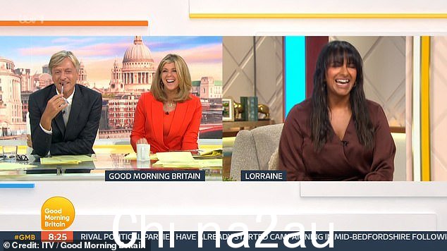 让她补充一下:Lorraine 客座主持人 Ranvir Singh 似乎在直播中讨论了 ITV 节目中即将出现的内容