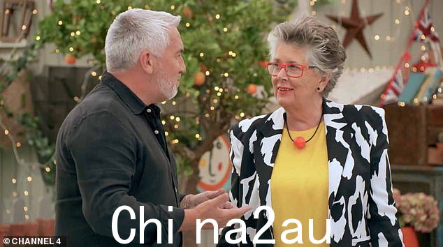 动态二人组:Prue(与 Paul Hollywood 合影)于 2017 年加入 The Great Britain Bake Off,当时该剧从 BBC 转到第四频道