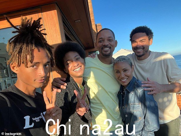 家庭时间:这位女演员最近分享了她丈夫威尔史密斯和他们的孩子的照片