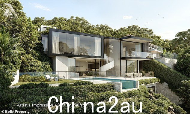 773 平方米的 Minnamurra Rd 地块以 770 万美元的底价售出了 70 万美元(如图,8 Minnamurra Rd 未来住宅的印象)