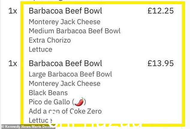注重健康的玛丽亚联系了 Tortilla 要求退款,但她说她被告知 Deliveroo 负责,因为订单是通过他们下的