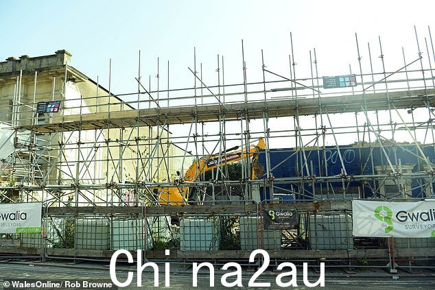 露台现已在未经卡迪夫议会同意的情况下被完全拆除