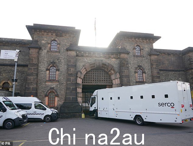 Khalife,21 岁,在 HMP Wandsworth 还押(昨天拍摄),等待有关恐怖主义和《官方机密法》罪行的审判。他将自己绑在一辆餐饮卡车的底部,然后被赶出了大门