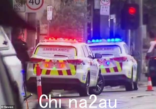 图:周一发现 14 岁受害者,伤势严重后现场紧急服务人员