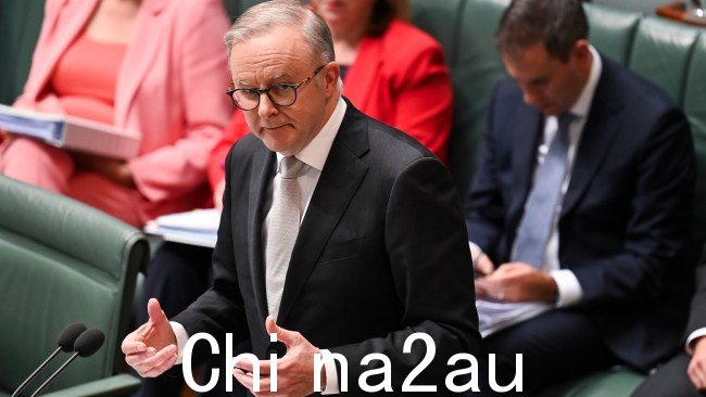 总理安东尼·阿尔巴内斯 (Anthony Albanese) 澄清说,前澳洲航空老板艾伦·乔伊斯(Alan Joyce)在堪培拉议会大厦质询时间期间乘坐自己的飞机飞行。图片:NCA NewsWire / Martin Ollman