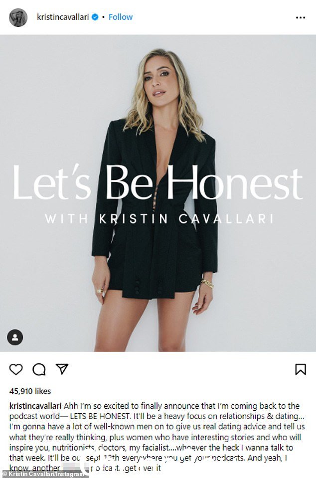 播客回归!这位真人秀明星和三个孩子的母亲宣布她通过 Let's Be Honest 重返播客世界
