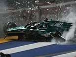 兰斯·斯特罗尔 (Lance Stroll) 在新加坡大奖赛排位赛中遭遇了 110 英里/小时的严重车祸,他的阿斯顿·马丁 (Aston Martin) 赛车被撞成碎片......但他已经做好了周日比赛的准备