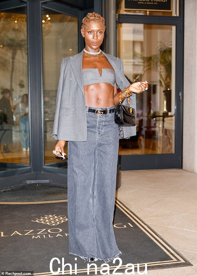 Glam:朱迪·特纳-史密斯 (Jodie Turner-Smith) 周五在米兰时装周期间亮相 Gucci 秀场,展现出非常迷人的魅力