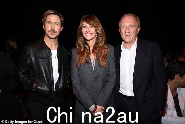深色衣服惯例:从左起,Ryan、Julia 和 François-Henri