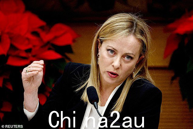 意大利总理乔治亚·梅洛尼(如图)在致总理奥拉夫·肖尔茨的信中表示,她“惊讶”地得知德国政府计划资助在地中海开展业务的移民救援慈善团体” class=