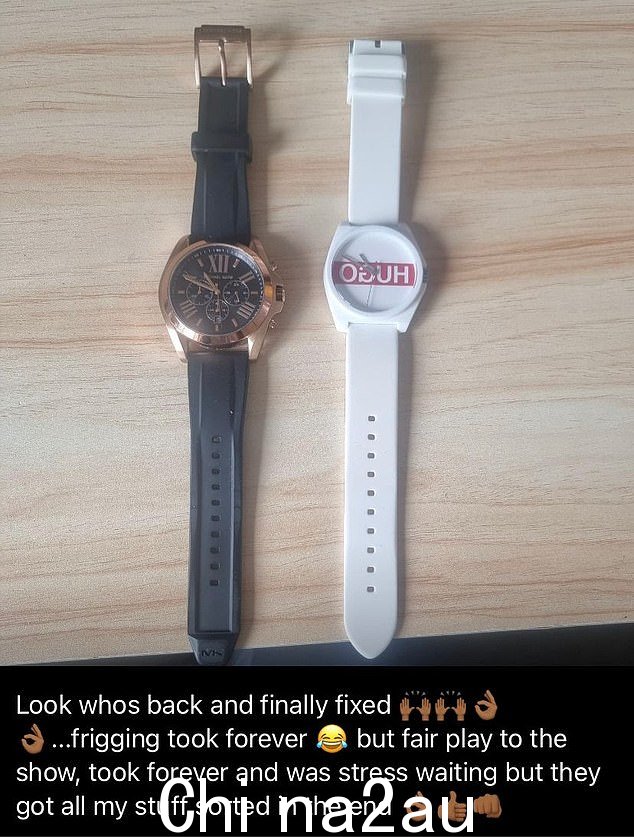 作为善意的标志,在特伦斯向第 4 频道抱怨他的衣服被撕破和手表被打碎后,他们更换了这些物品