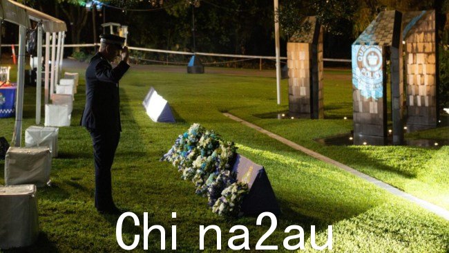 昆士兰警方举行周四晚上,全国各地举行烛光守夜活动,向包括阿诺德先生和麦克罗女士在内的阵亡警察致敬。图片:提供的