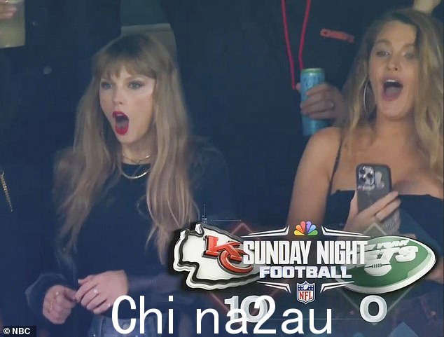 呃-哦!布莱克·莱弗利 (Blake Lively) 周日在新泽西州东卢瑟福的大都会人寿体育场观看堪萨斯城酋长队 (23-20) 击败纽约喷气机队时差点遭遇衣柜故障