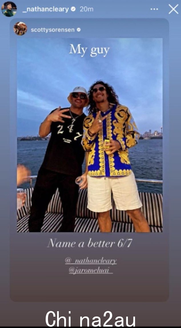 Jarome Luai 在彭里斯的总决赛庆祝活动中被发现拿着电子烟