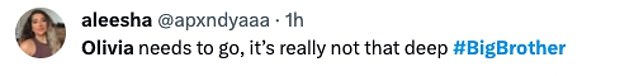 不高兴:X(以前称为 Twitter)对她的行为以及她对待“敌人”詹金的方式不以为然 - 詹金本人没有使用热水或他的手提箱