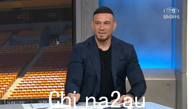 桑尼·比尔 (Sonny Bill) 担任第九频道的足球评论员(如图) - 哈德利希望这份工作很快就会结束