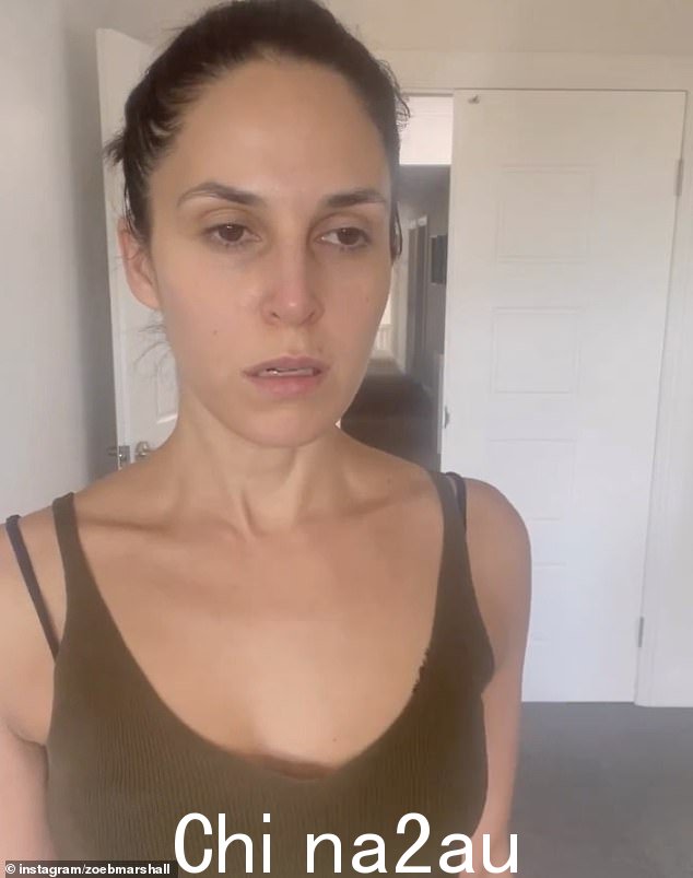 Zoe,一位健康影响者,也感谢她的丈夫 Benji 鼓励和支持她休息的决定。图片
