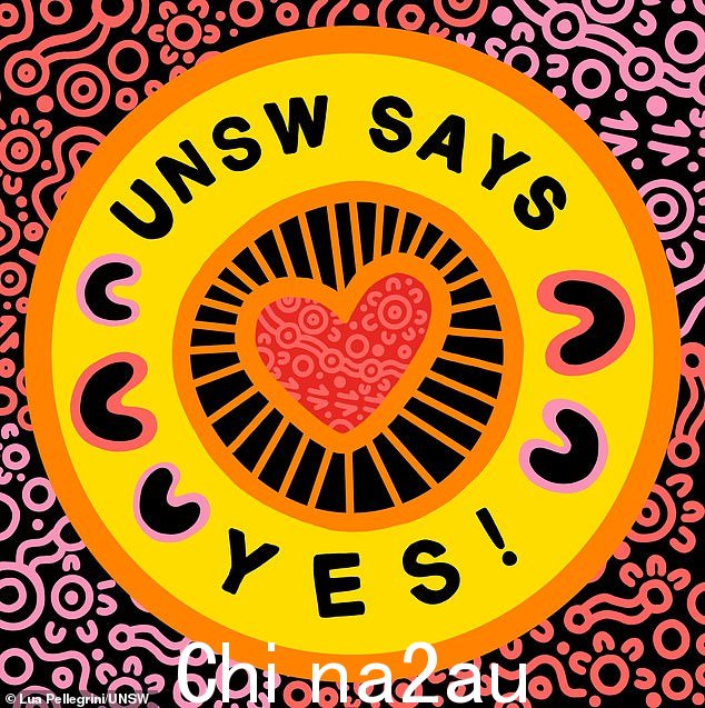 新南威尔士大学采用了艺术作品，倡导对议会原住民之声投赞成票