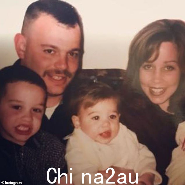 'Pete’s dad was a victim in the terrorist attacks of 9/11, so it’s been a hard week for him': The 29-year-old comedian 's father died during the September 11, 2001 attacks in New York (his family are pictured in an old photo)