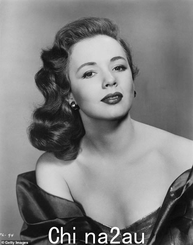 宣传肖像中的女演员 Piper Laurie,大约 1954 年