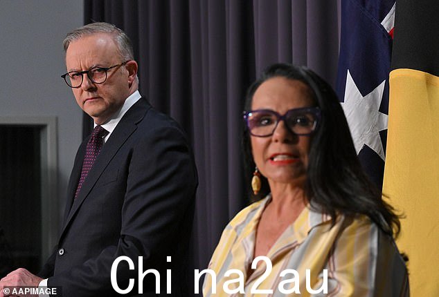 公投后,总理安东尼·艾博尼斯和原住民事务部长琳达·伯尼在国会大厦向全国发表讲话