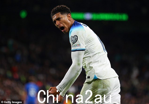 派对时间:这是一个明星云集的夜晚,在名人常去的地方,足球运动员裘德·贝林厄姆庆祝英格兰对阵意大利的欧洲杯预选赛