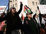 亲巴勒斯坦抗议活动变得丑陋，支持者在特拉法加广场向警察投掷瓶子和照明弹，七人被捕，数千人在曼彻斯特、纽卡斯尔、布里斯托尔和格拉斯哥游行