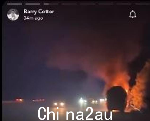 谢天谢地,没有人受伤,但巴恩斯利后卫巴里·科特的镜头显示了可怕的火焰