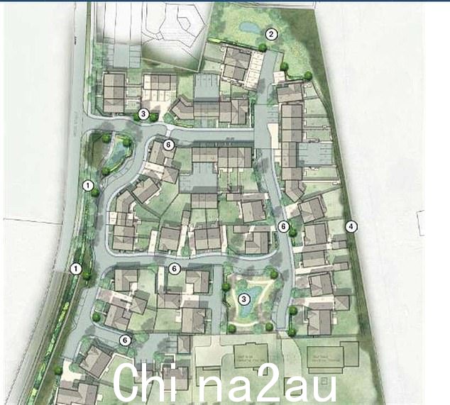 修订计划:但计划现已修改,显示可能有 45 个家庭和经济适用房