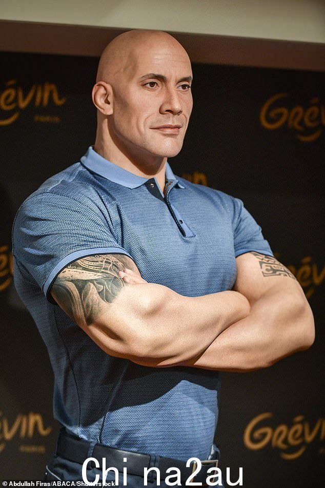 出击:Dwayne 和他的粉丝对蜡像看似较浅的肤色发表了评论,这位明星讲述了他将如何要求“更新”肤色