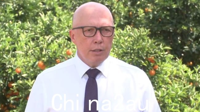 彼得·达顿 (Peter Dutton) 抨击政府在向中东派遣更多澳大利亚国防军人员方面行动过于缓慢加沙冲突加深。图片：澳大利亚天空新闻