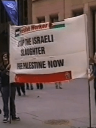 抗议活动要求立即结束以色列的“屠杀”。图片：提供。