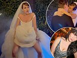 电臀舞新娘、大量 PDA 和一线派对常客:杰米·温斯顿 (Jaime Winstone) 和 DJ 詹姆斯·萨克林 (James Suckling) 在乡村风格的意大利婚礼上结婚后,在热闹的婚宴上,她的父亲雷 (Ray) 自豪地在一旁观看