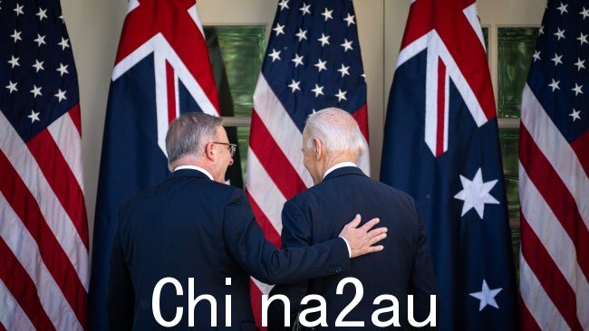 两位领导人都谈到了澳大利亚和美国关系的实力。图片：Drew Angerer/Getty