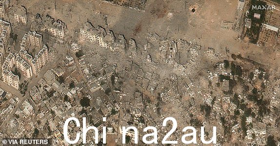 卫星视图显示受损区域2023 年 10 月 21 日,由于以色列和哈马斯之间在加沙地带北部持续发生冲突,巴勒斯坦城市拜特哈农。Maxar Technologies/来自路透社的讲义此图片由第三方提供。强制性信用。禁止转售。没有档案。不得遮挡徽标