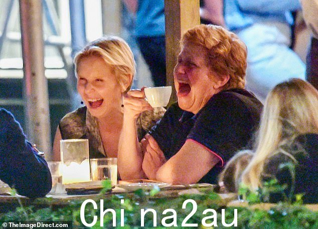 Laughter:辛西娅·尼克松 (Cynthia Nixon) 和她的妻子克里斯汀·马里诺尼 (Christine Marinoni) 被发现与纽约市的朋友们罕见地共进晚餐