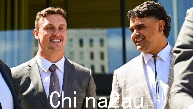 Latrell Mitchell (R) 和 Jack Wighton 的指控于周三在 ACT 地方法院被驳回。图片：NCA NewsWire / Martin Ollman