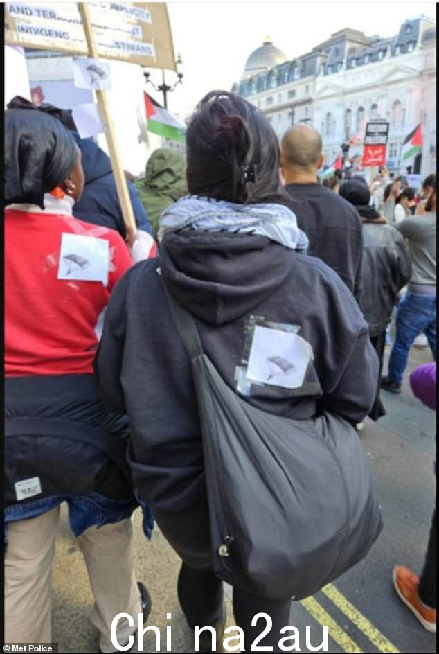 皇家检察署称,两名妇女在亲巴勒斯坦游行中佩戴哈马斯滑翔伞照片后被指控