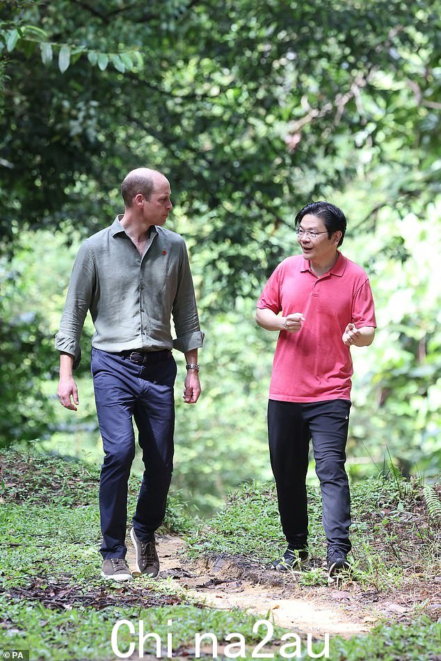 今天威廉王子和副首相兼财政部长黄循财