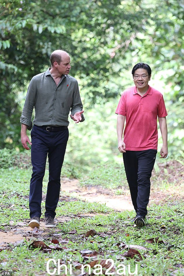 威尔士亲王和副首相黄循财今天进行讨论