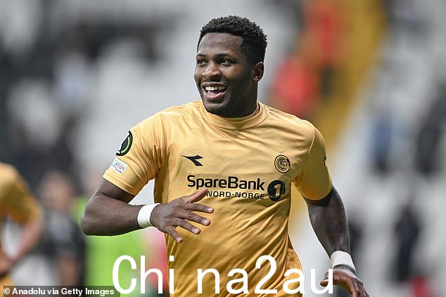 Faris Moumbagna 本赛季为 Bodo/Glimt 出战 26 场比赛,攻入 15 球