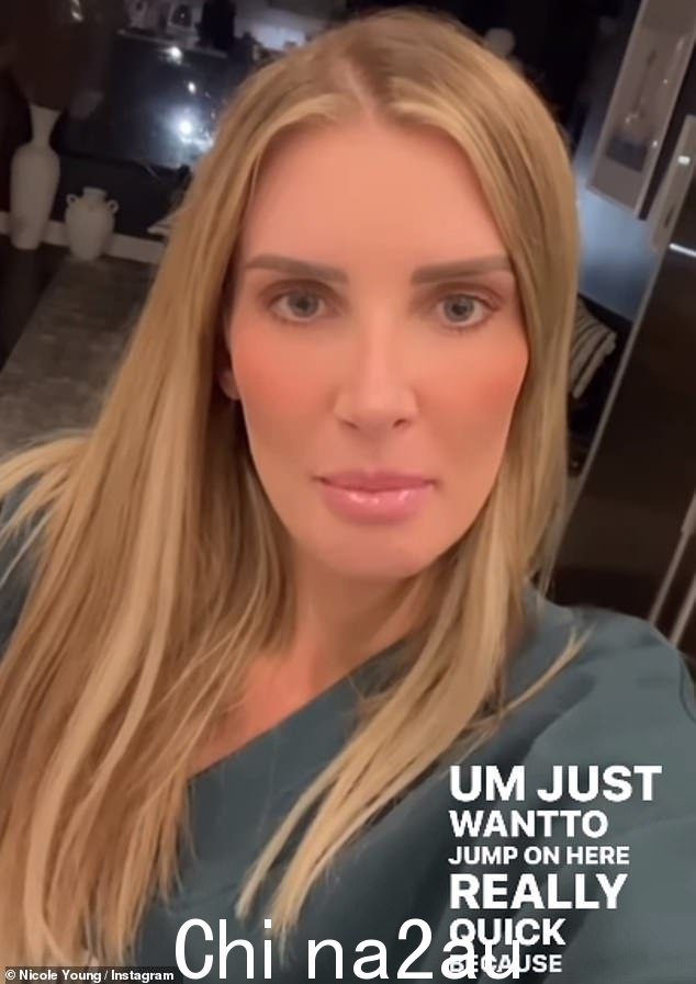 Nicole Young 声称 Netflix 在第七季重聚中删除了她向 Chrishell Stause 的道歉