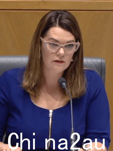 参议员 Sarah Hanson-Young 猛烈抨击了 Optus 的负责人，称上周三来自网络的通信“非常糟糕”。图片：天空新闻