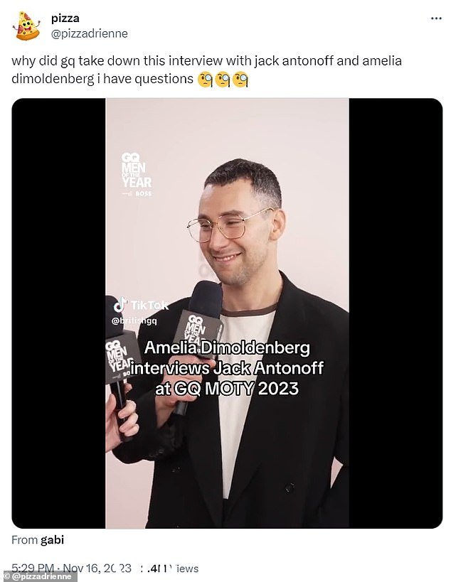 尴尬:当安东诺夫摘下他标志性的墨镜时,迪莫登伯格奇怪地问道:“它们是真的吗?它们是真的眼镜吗?”安东诺夫反驳道:“它们当然是真的。这真是太冒犯了'