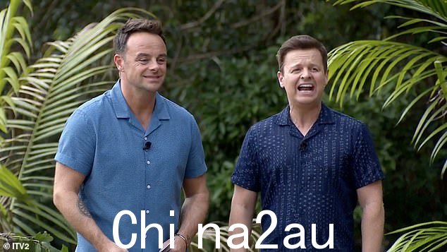 返回!回到澳大利亚,主持人 Ant 和 Dec 回来享受另一系列充满乐趣的 Bushtucker Trial