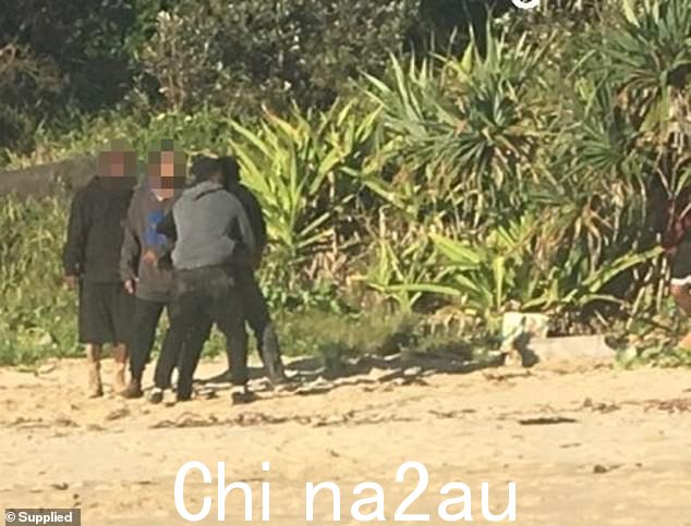 今年早些时候,当地一名相关人员拍摄到季节性工人在阿拉瓦拉海滩上进行一场据称醉酒打架的事件(上图)